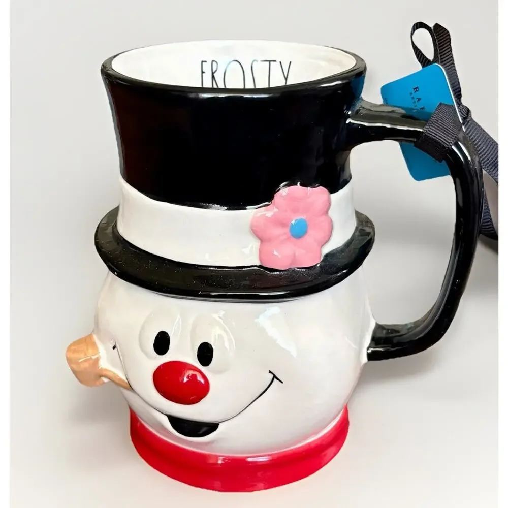 Rae Dunn FROSTY MUG Rudolph Clarisse Reindeer PLUSH THROW Farmhouse Classic NWT